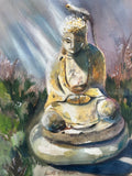 Buddha and Lizard Friend