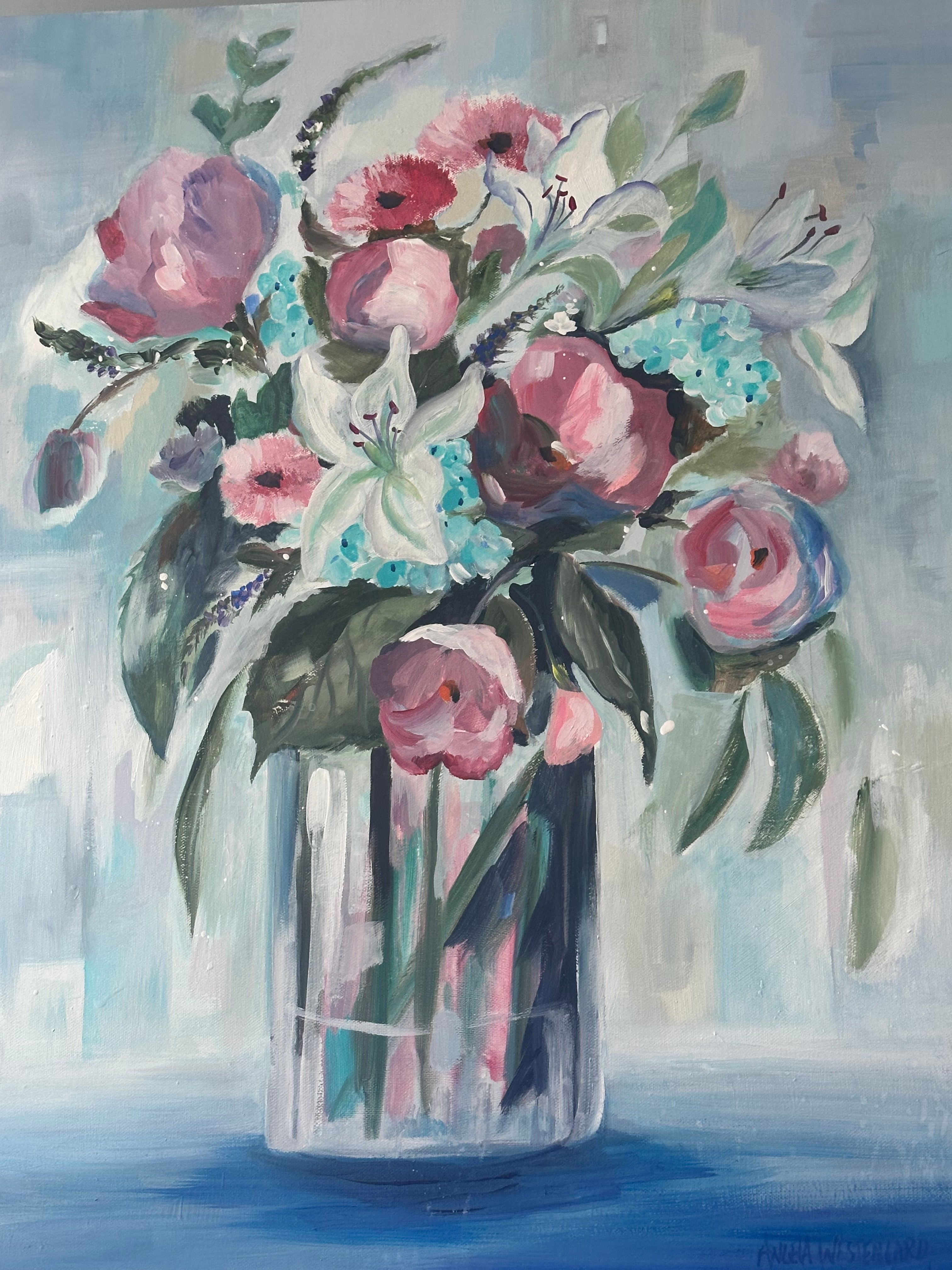 Cool Shades of Floral Blues